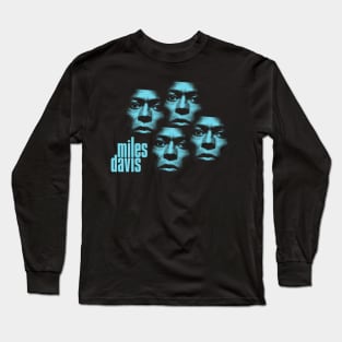 Miles Davis Faces Long Sleeve T-Shirt